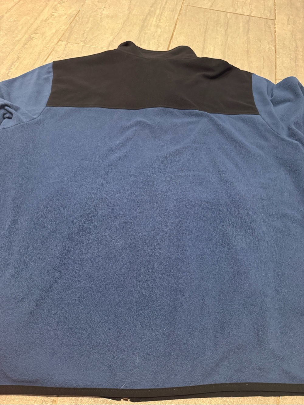 The North Face Men's Navy Blue Black Zip Up Long Sleeve Fleece Jacket Size XXL - Picture 3 of 7